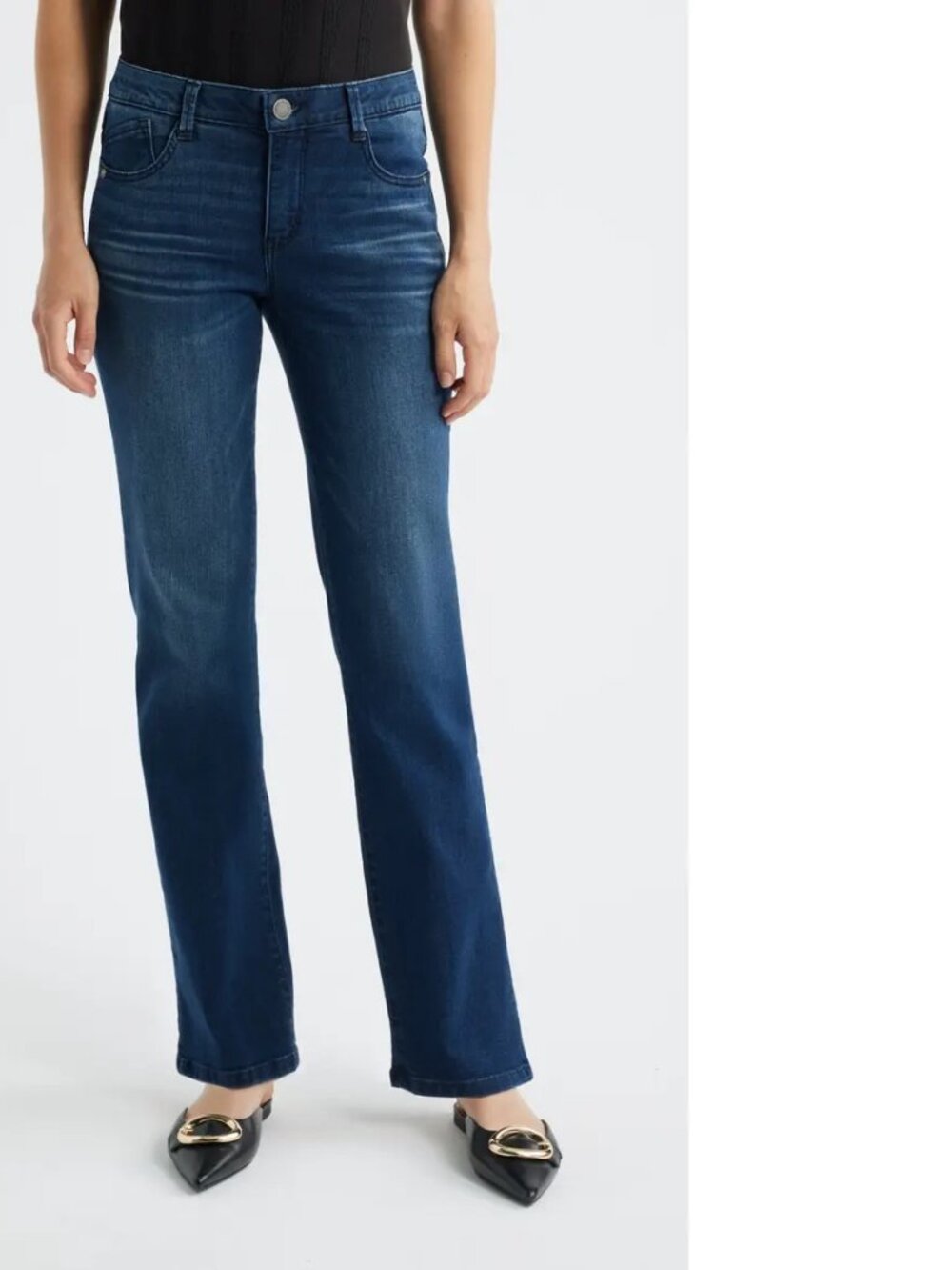 Wit and Wisdom Straight Leg Jeans Size 4- Indigo Color- NWT